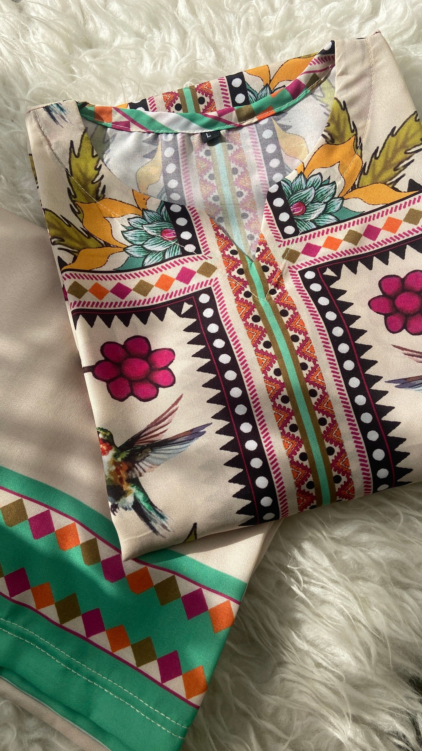 2 pc - GUL BAHAAR long length digital print Co Ords