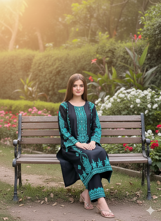 2 pc KAAMLA - Embroidered Co Ords