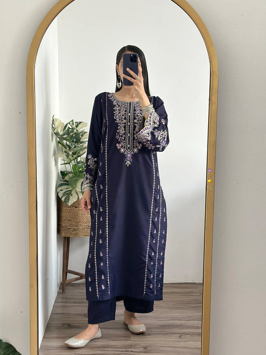 2 pc - WARDA Embroidered Co Ords