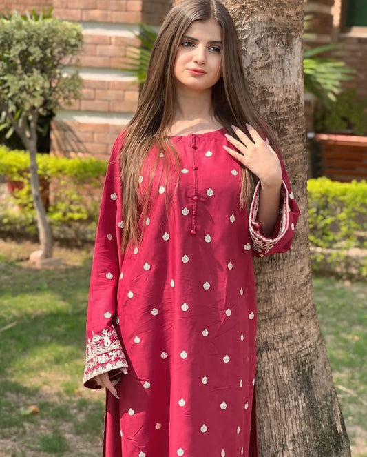 2 pc - HASEEN Embroidered Co Ords