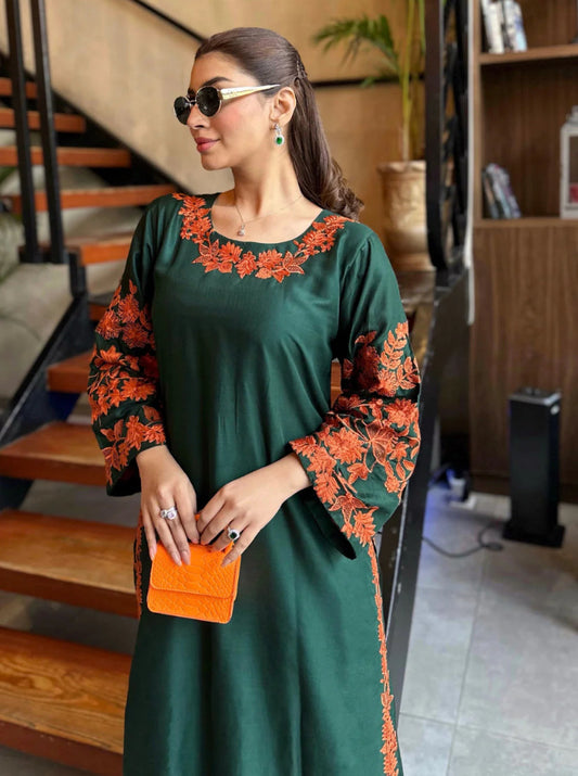 OMAL Embroidered Long length Co Ords