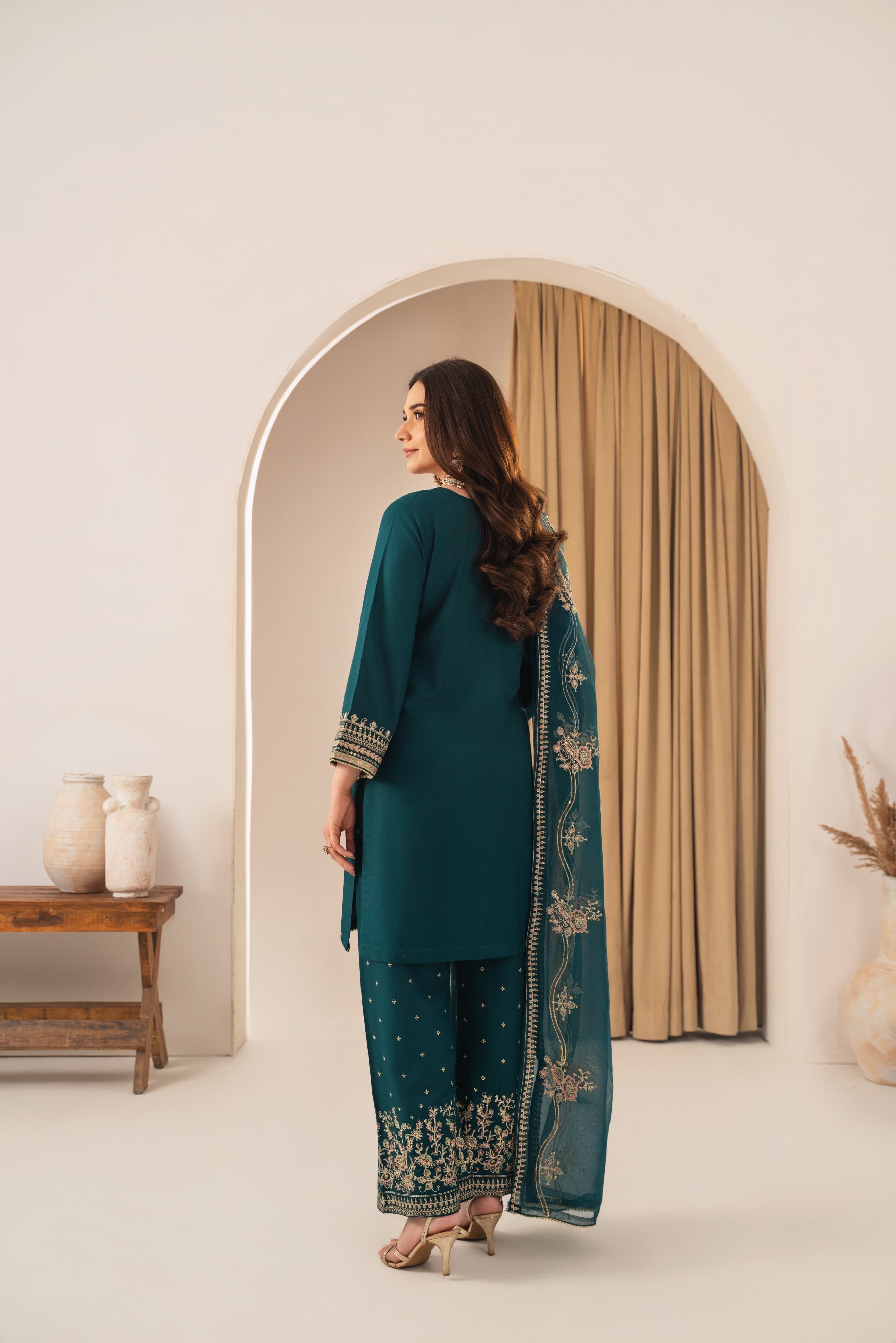 SAFIRA Embroidered 3 pc