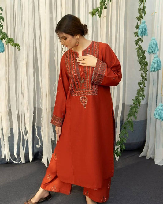 #3pc Ayat Embroidered with Digital Dupatta