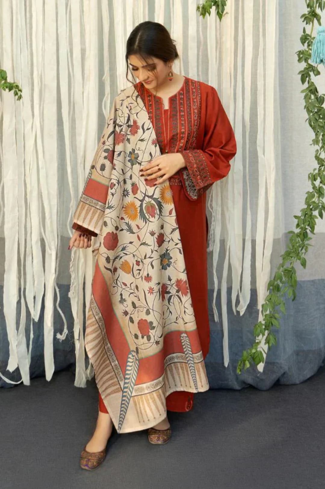 #3pc Ayat Embroidered with Digital Dupatta