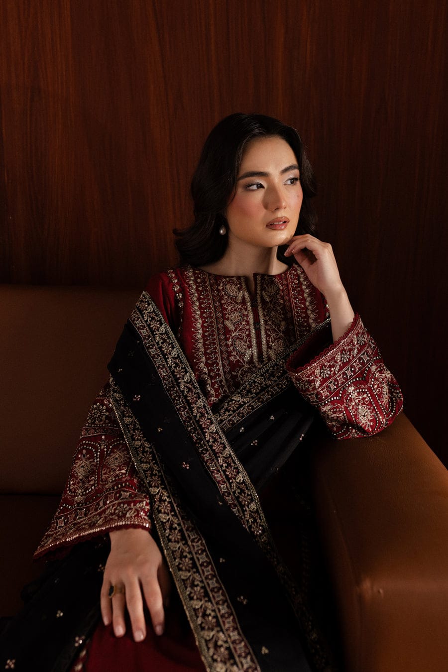 3pc Royal Pret Embroidered Lawn Dress