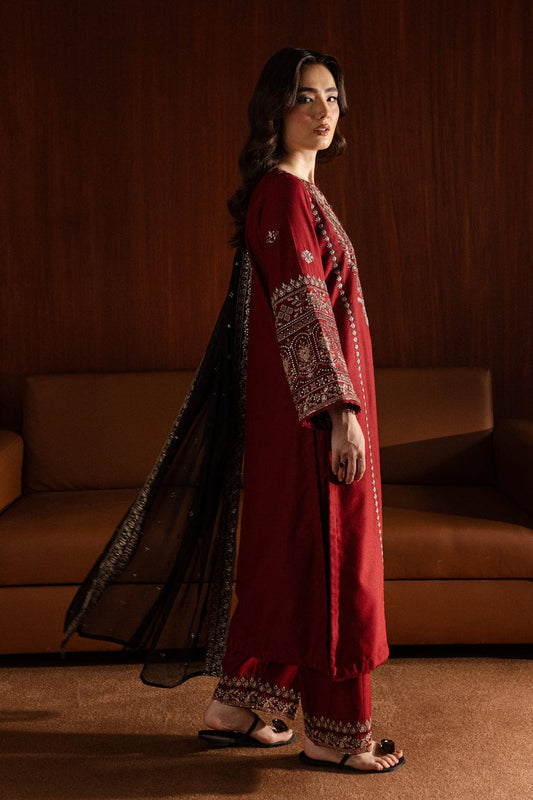 3pc Royal Pret Embroidered Lawn Dress