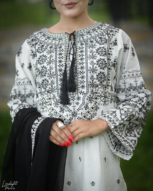 Arfa Embroidered Lawn 3 pc set