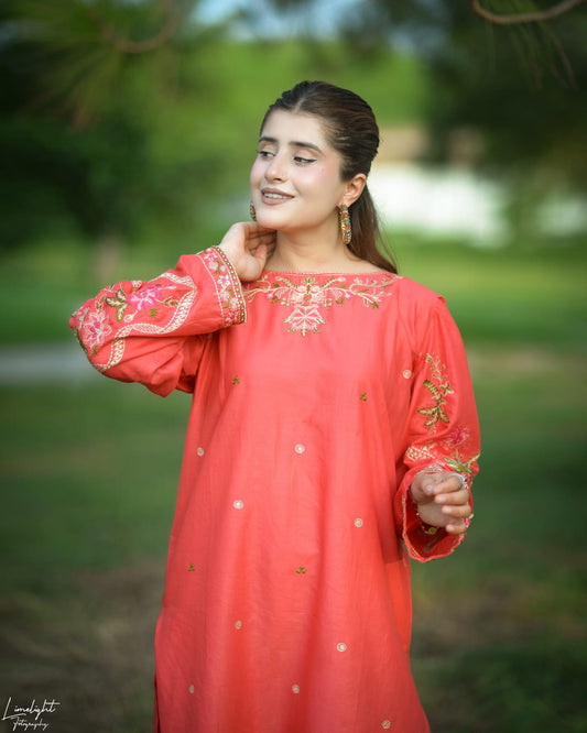 Mehak Embroidery 2pc (Farshi)