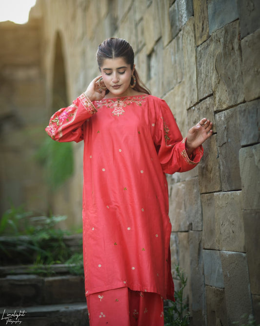 Mehak Embroidery 2pc (Farshi)