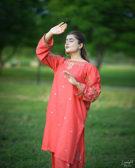 Mehak Embroidery 2pc (Farshi)