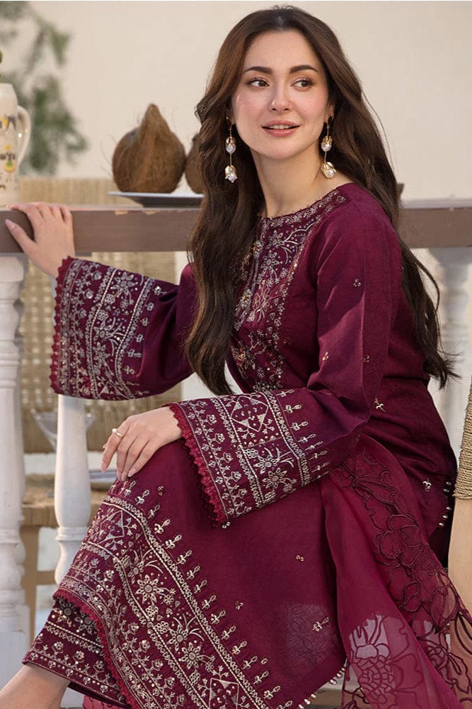 Zareen 3pc Embroidered Lawn Dress