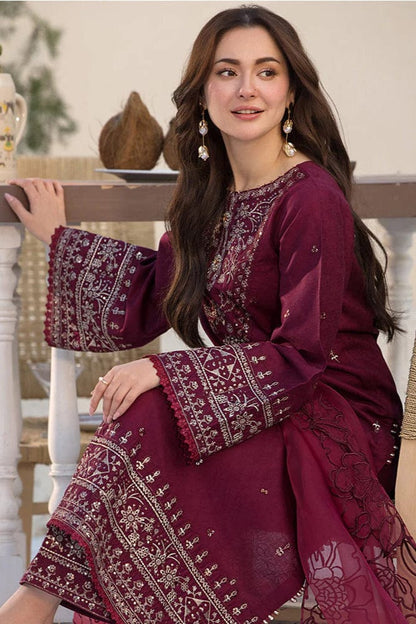 Zareen 3pc Embroidered Lawn Dress