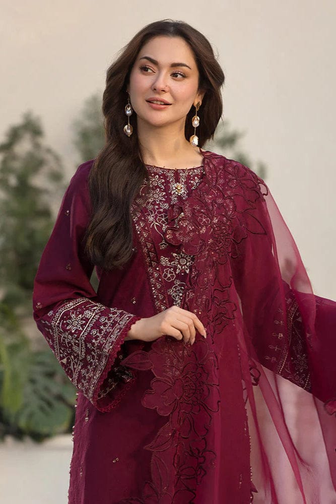 Zareen 3pc Embroidered Lawn Dress