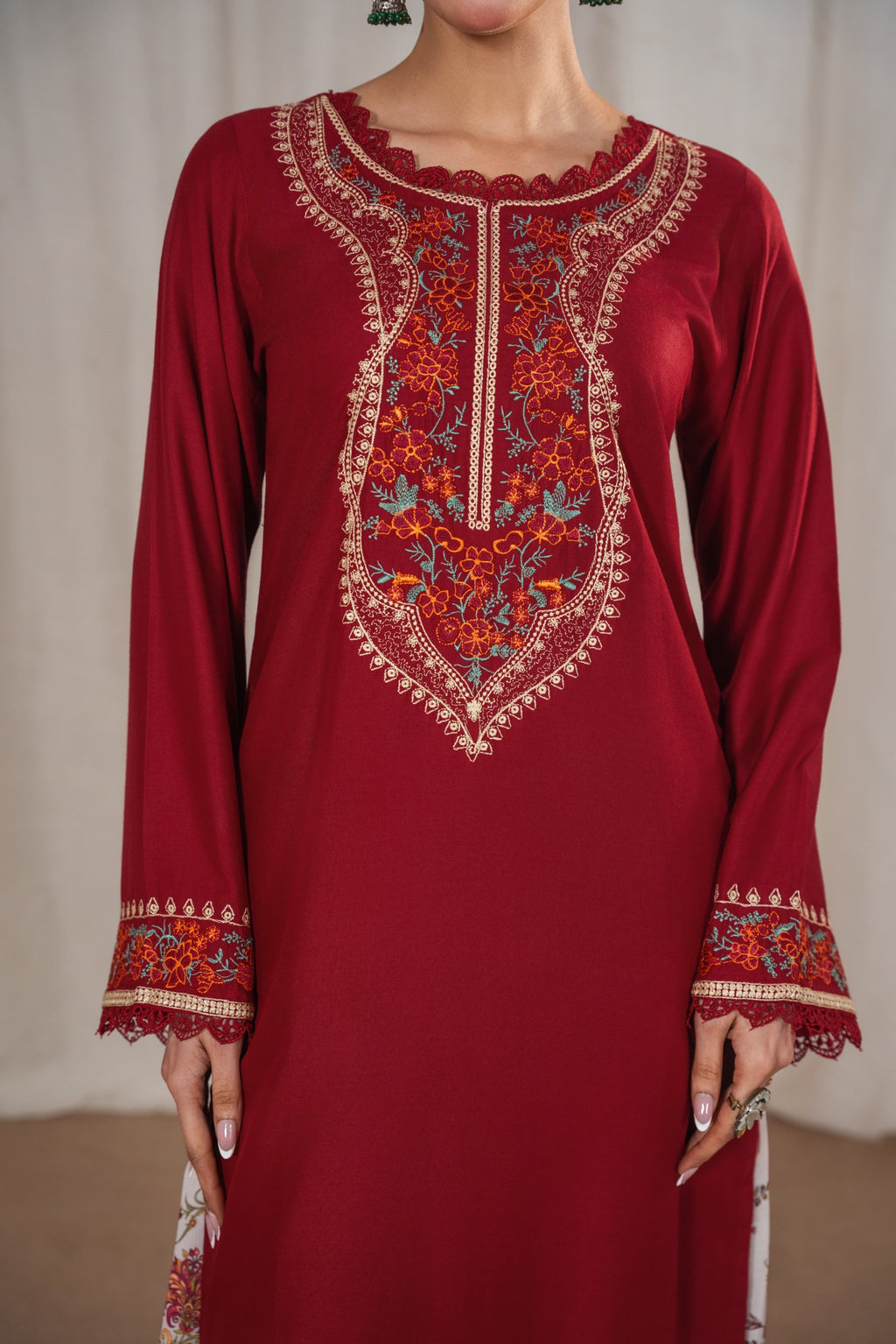 KESAR Embroidered 3 pc