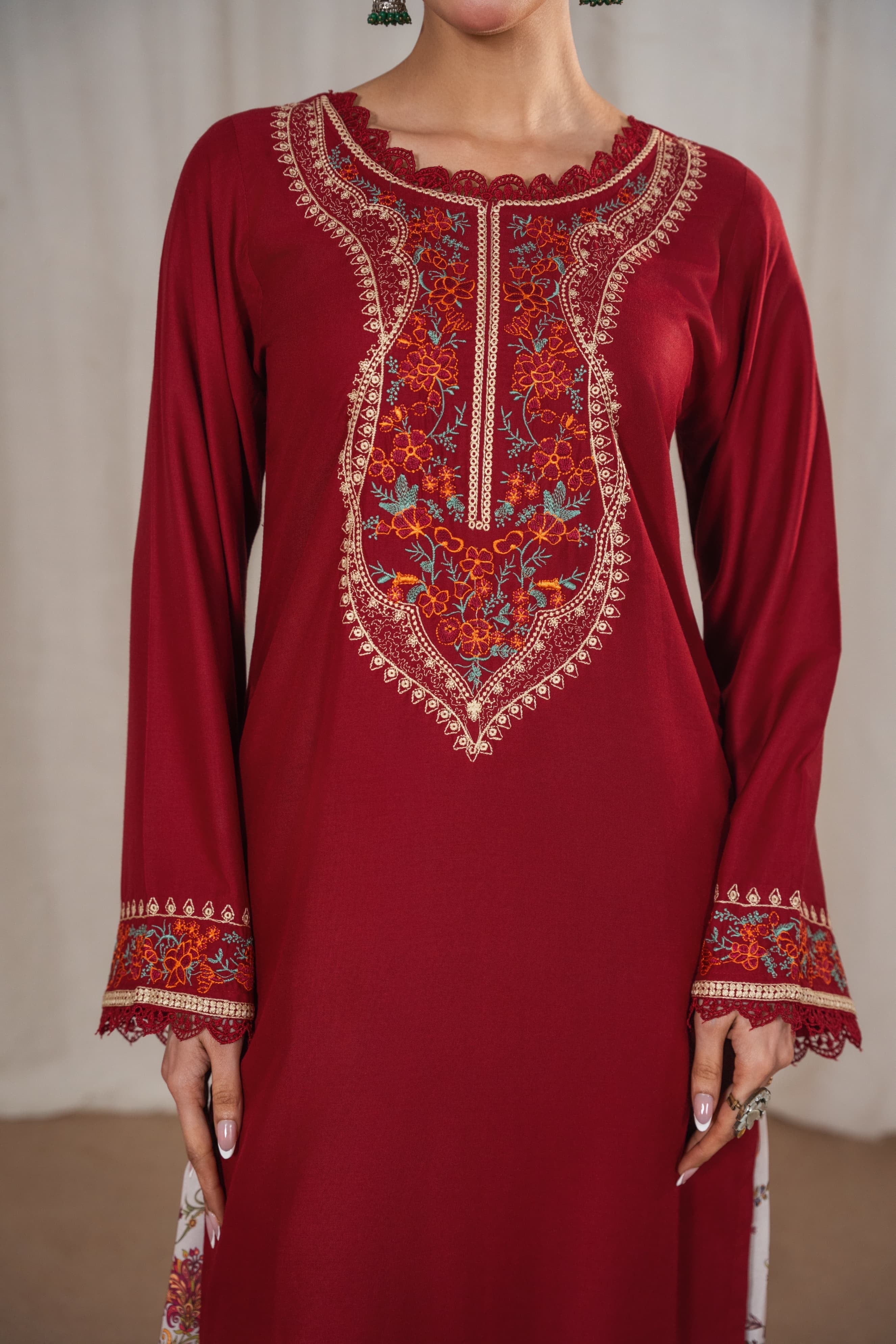 KESAR Embroidered 3 pc