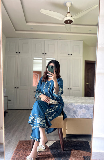 2 pc SEHAR - Embroidered Co Ords