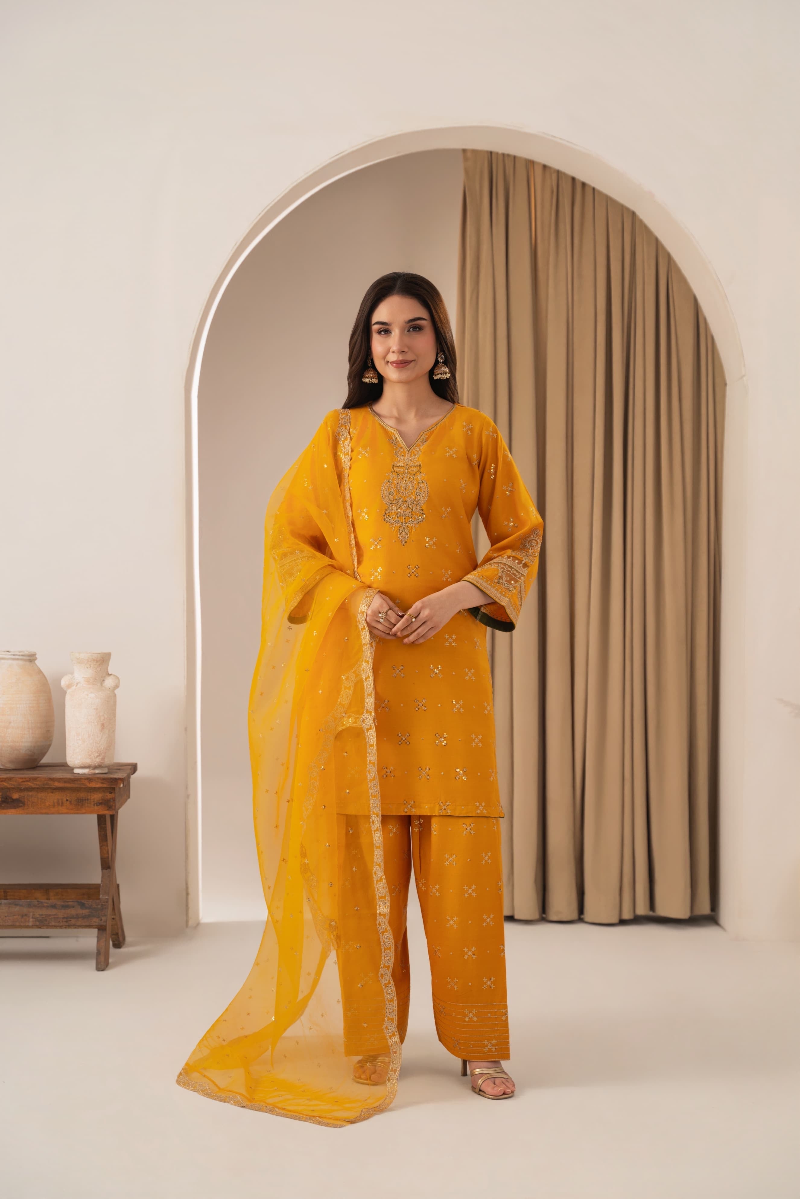 SONA Embroidered 3 pc