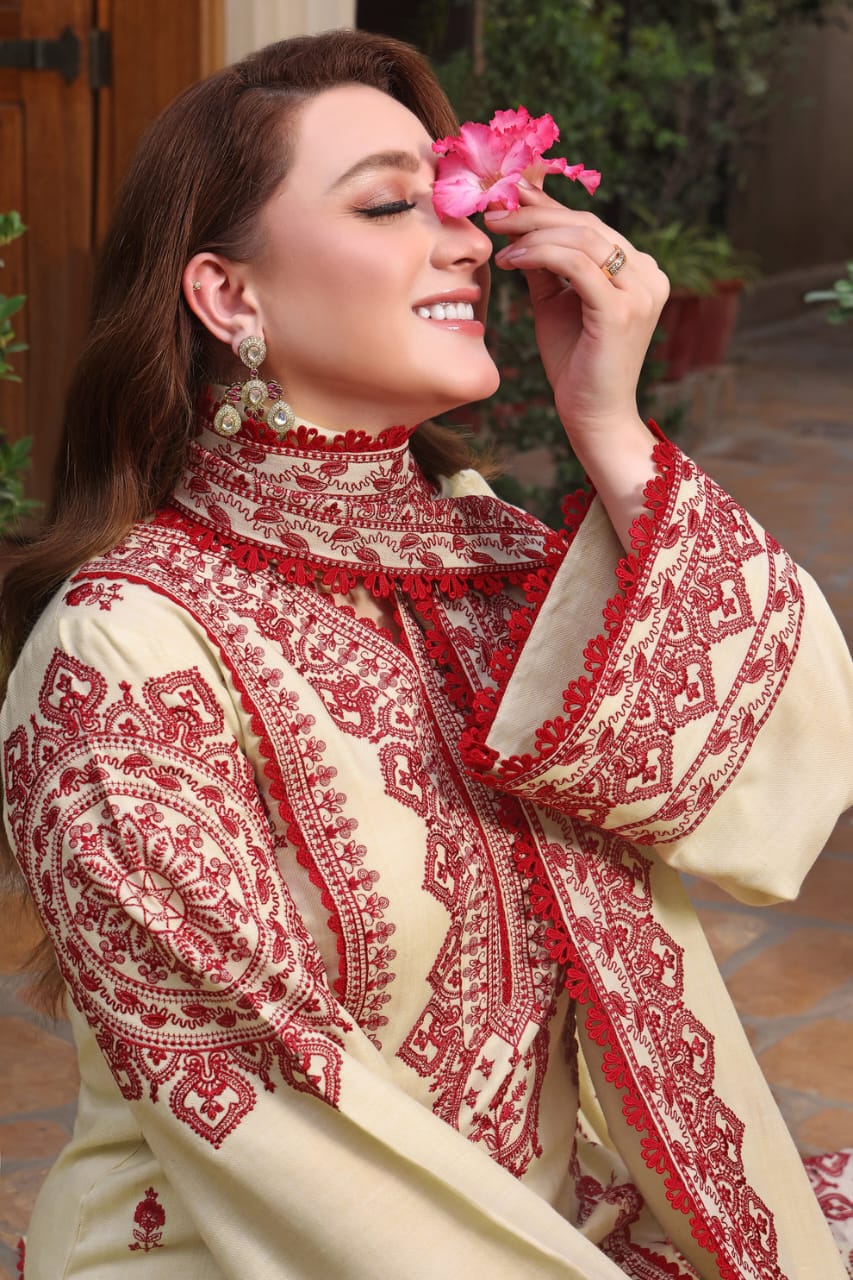 Dhaga Embroidery 3PC (Shawl)
