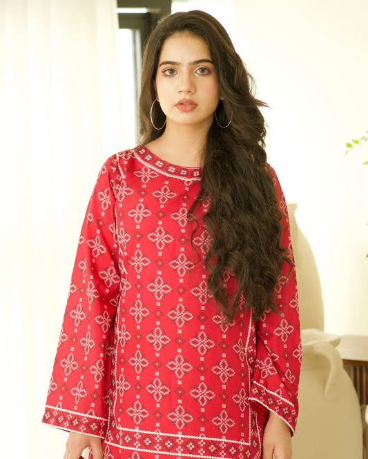 3pc Zaarish With Farshi Shalwar