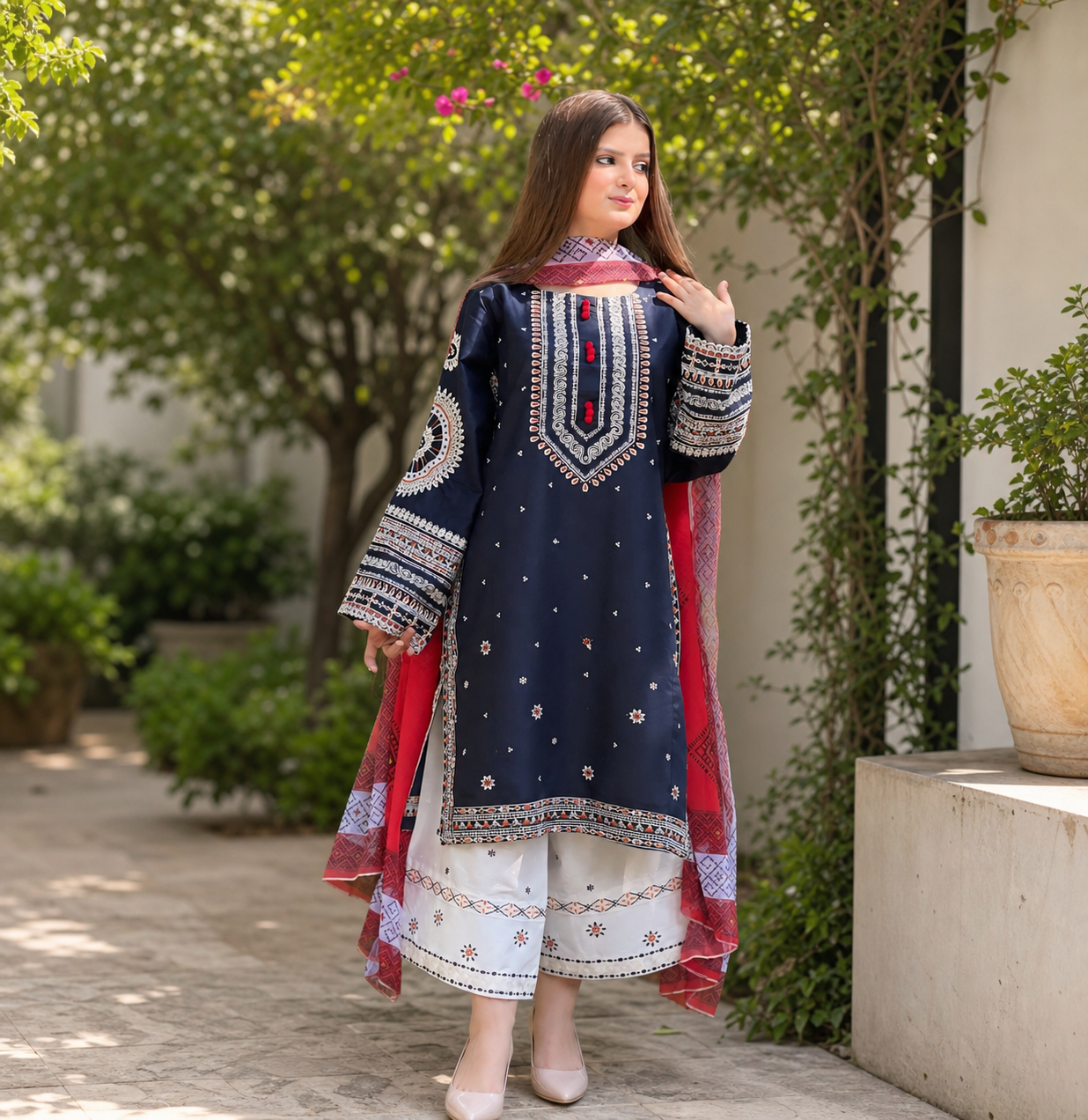 # DASTAAN Embroidered 3 pc