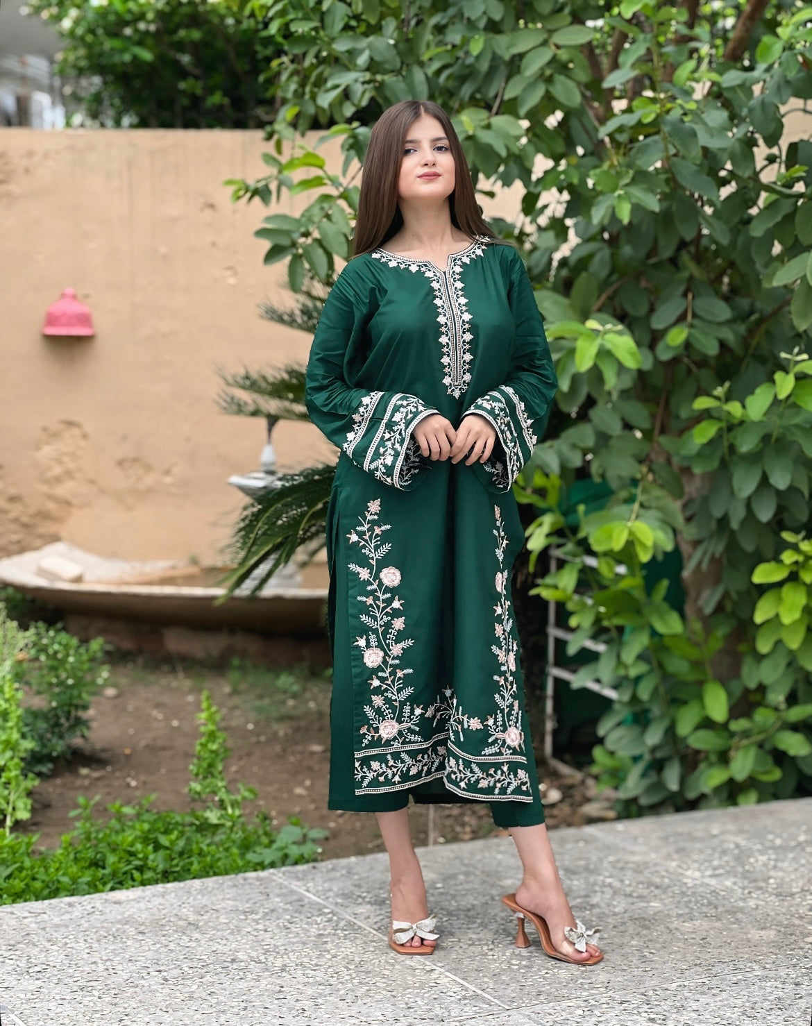 Adaab Embroidered Co Ords 2 pc Set