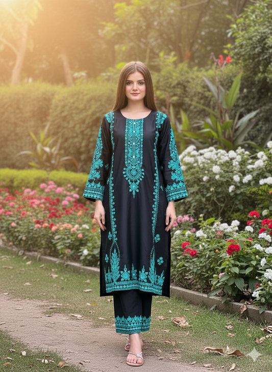 2 pc KAAMLA - Embroidered Co Ords