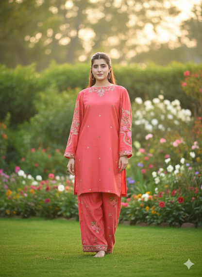 Mehak Embroidery 2pc (Farshi)