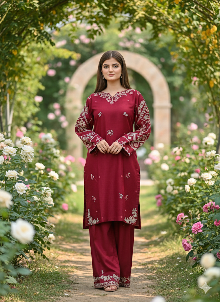 DUA Embroidered 2pc