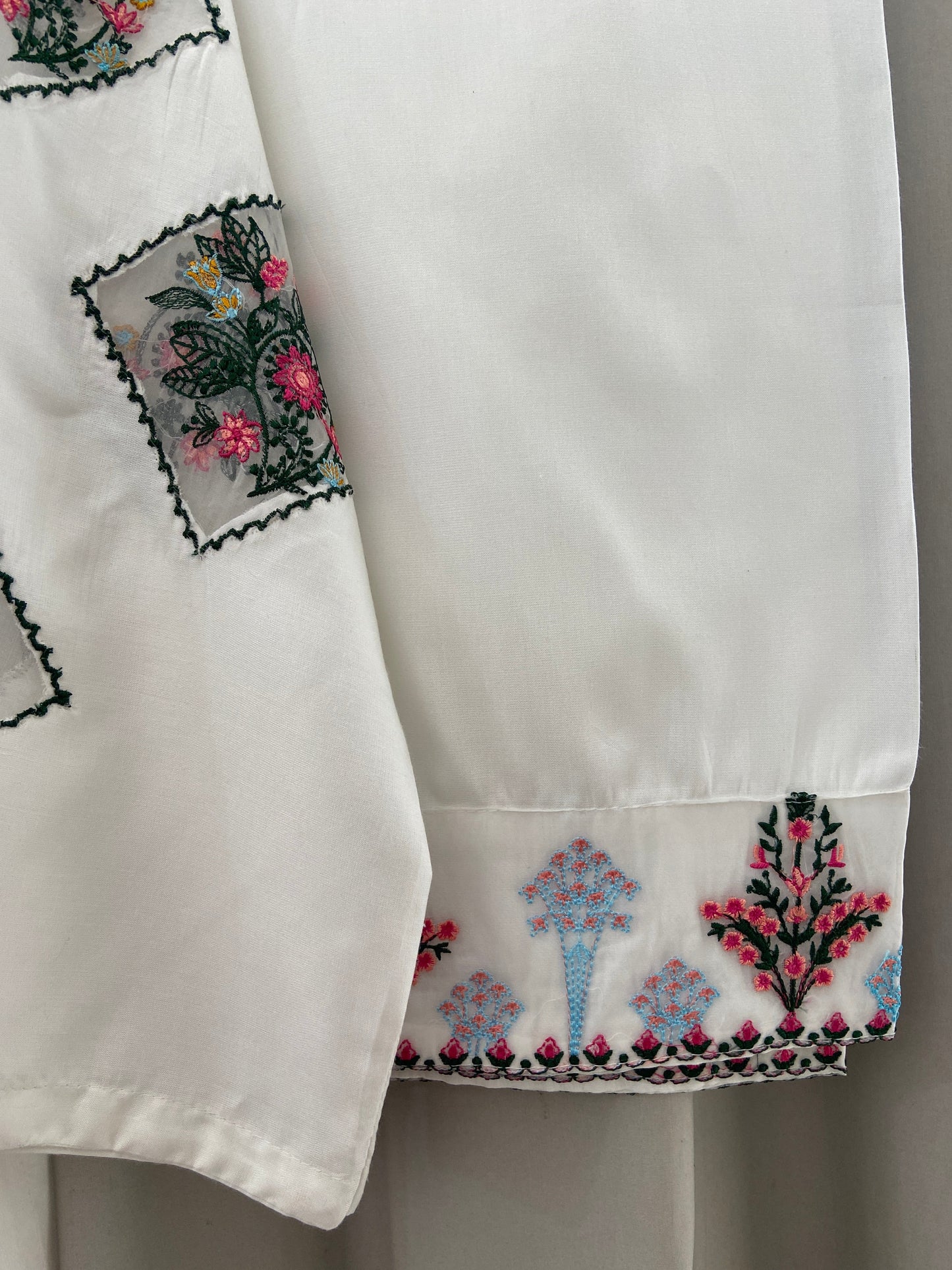2 pc - WHITE DOVE Embroidered Co Ords