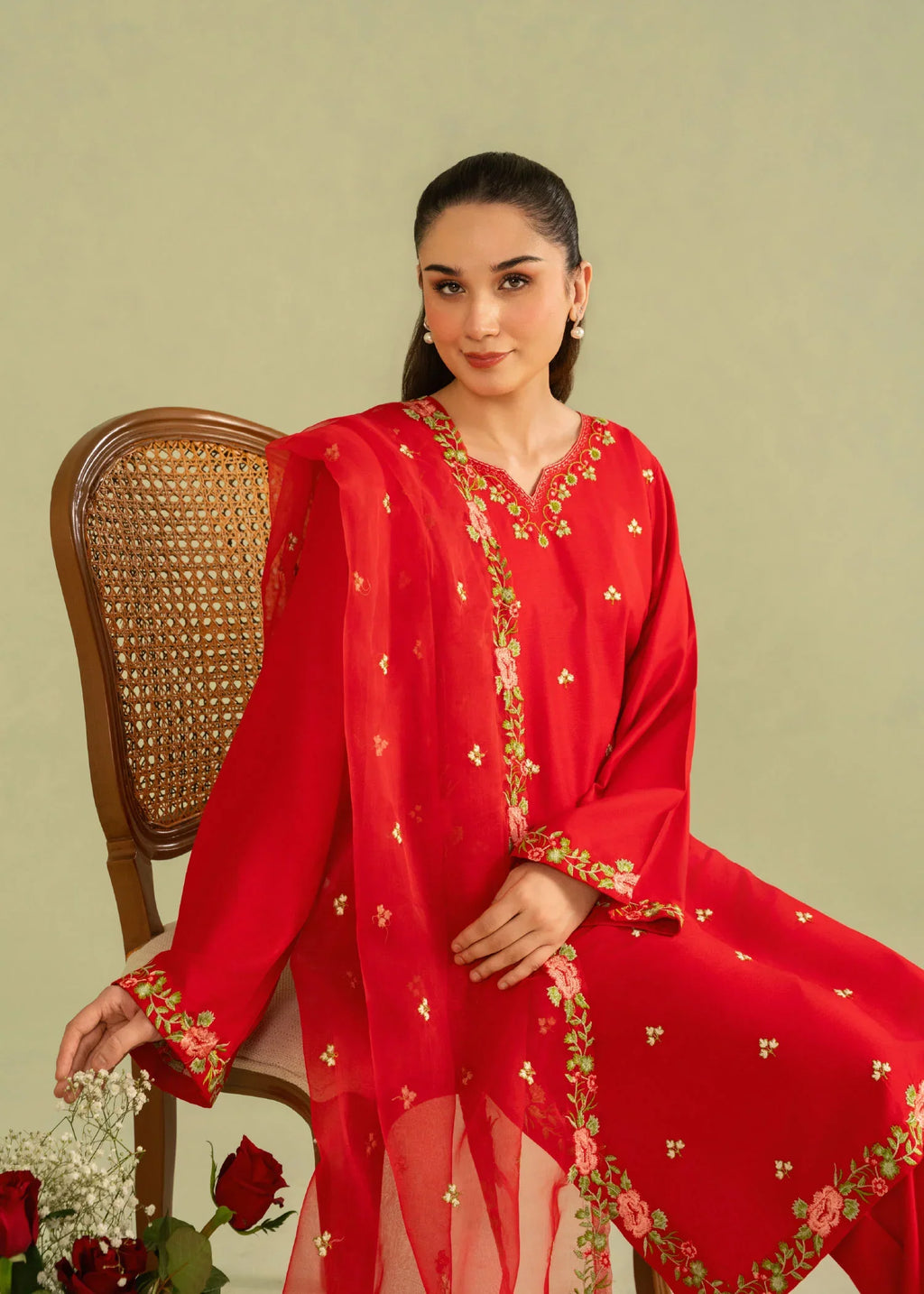 NEHAL Embroidered 3 pc