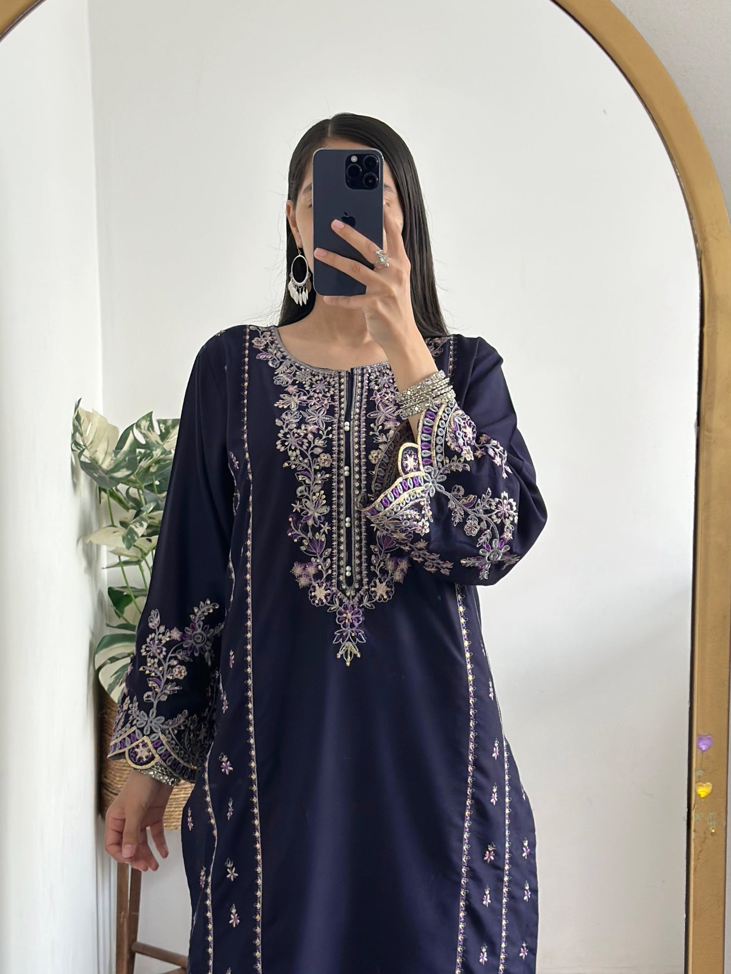 2 pc - WARDA Embroidered Co Ords