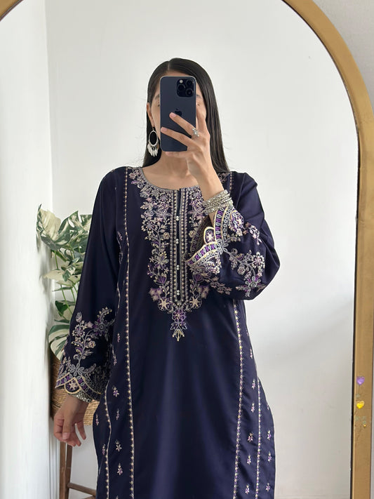 2 pc - WARDA Embroidered Co Ords