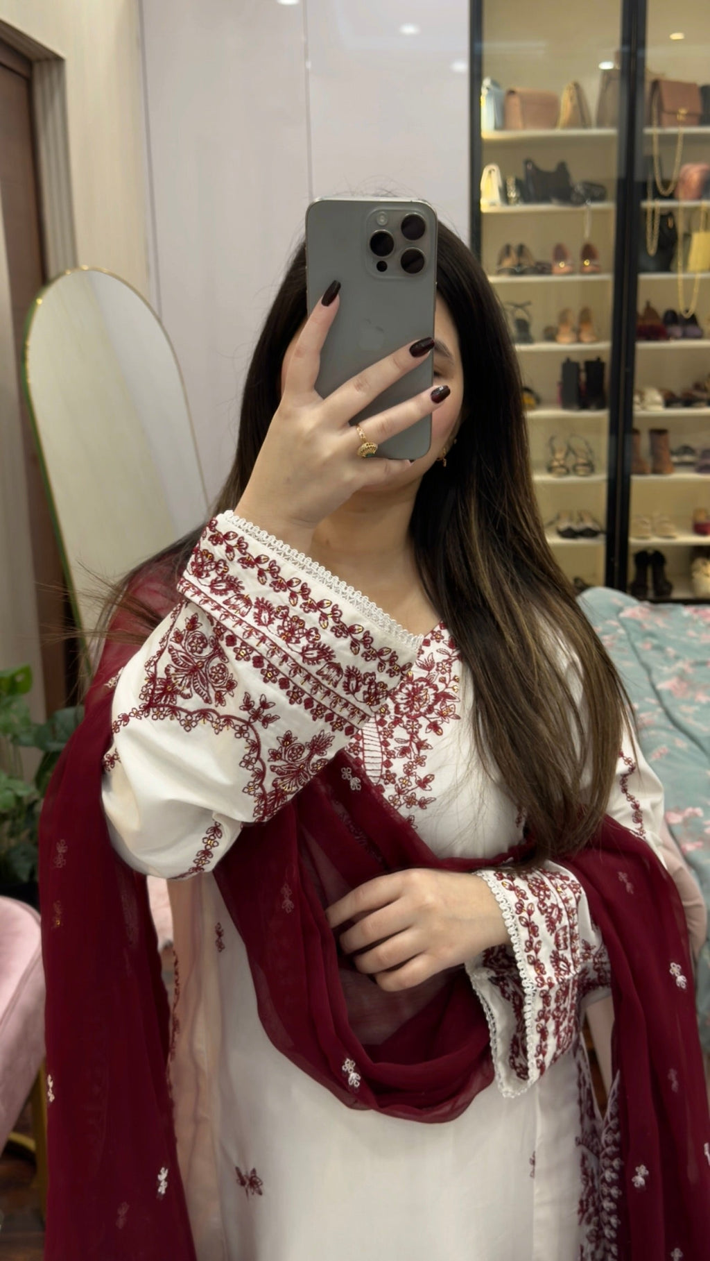 SNOW DROP Embroidered 3pc