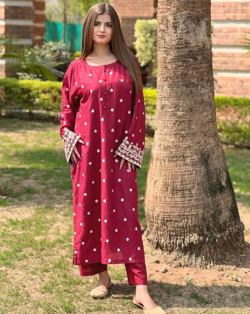 2 pc - HASEEN Embroidered Co Ords
