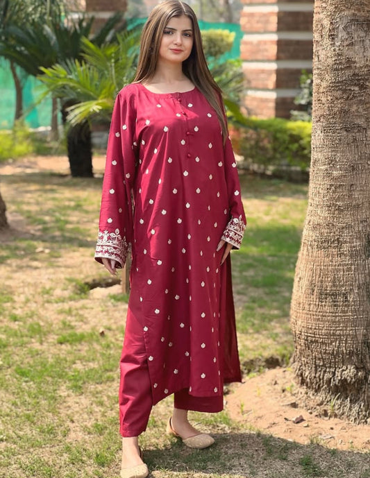 2 pc - HASEEN Embroidered Co Ords