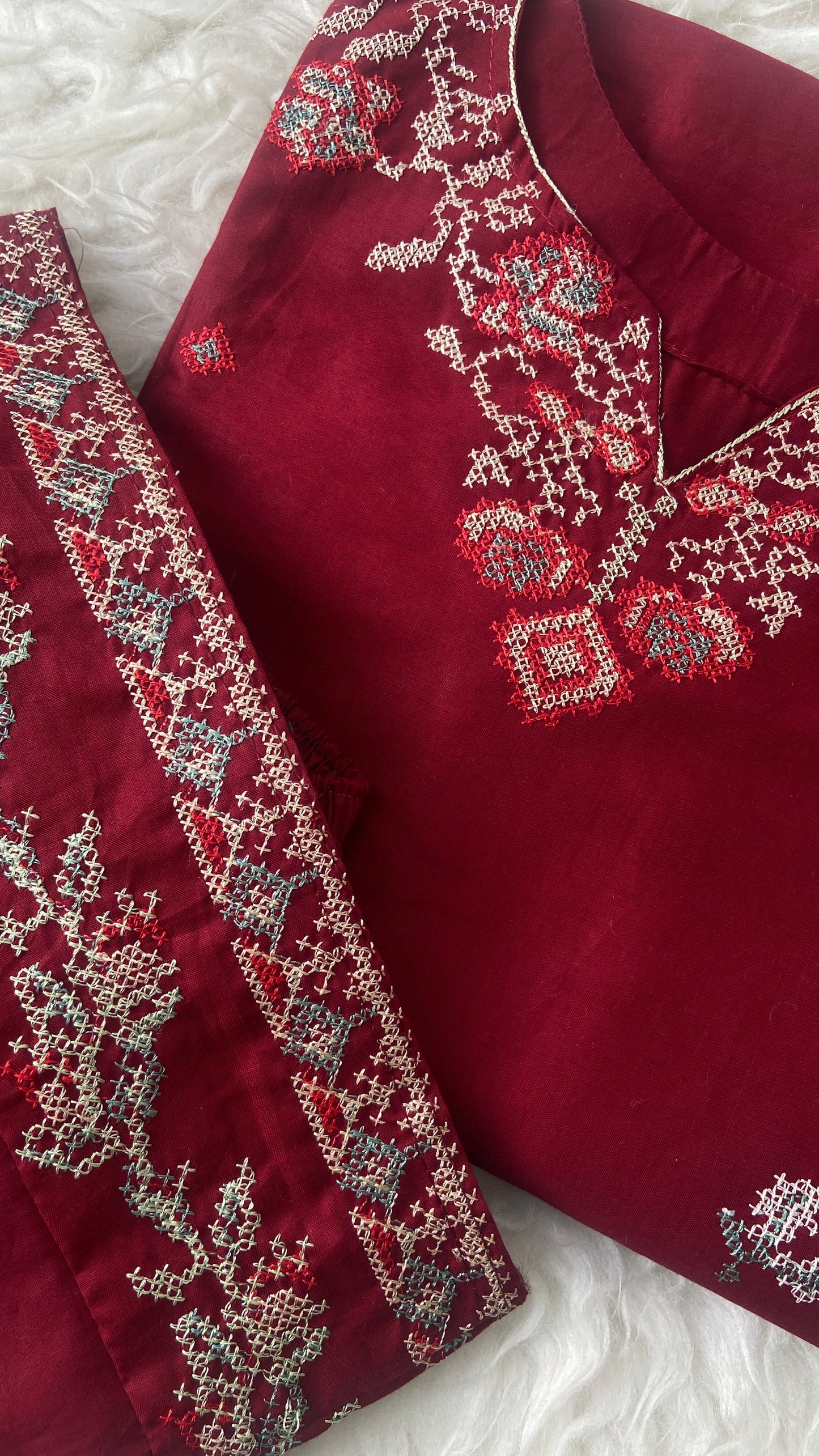 DUA Embroidered Co Ords Set
