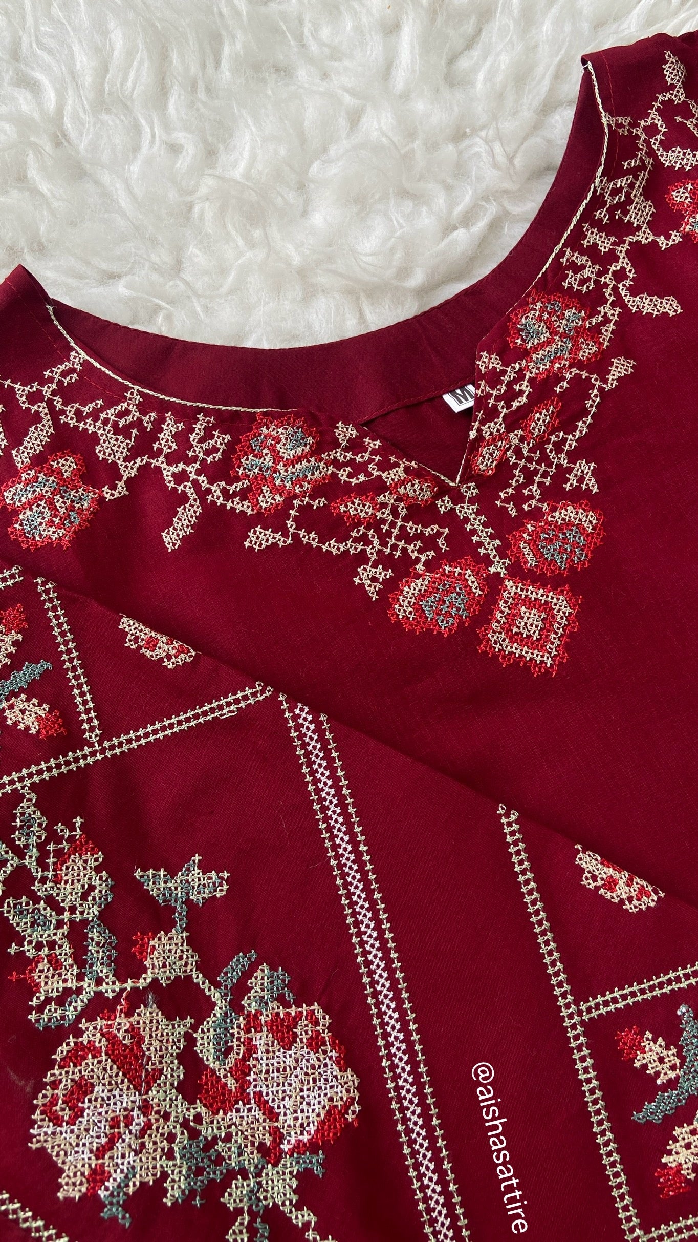 DUA Embroidered Co Ords Set