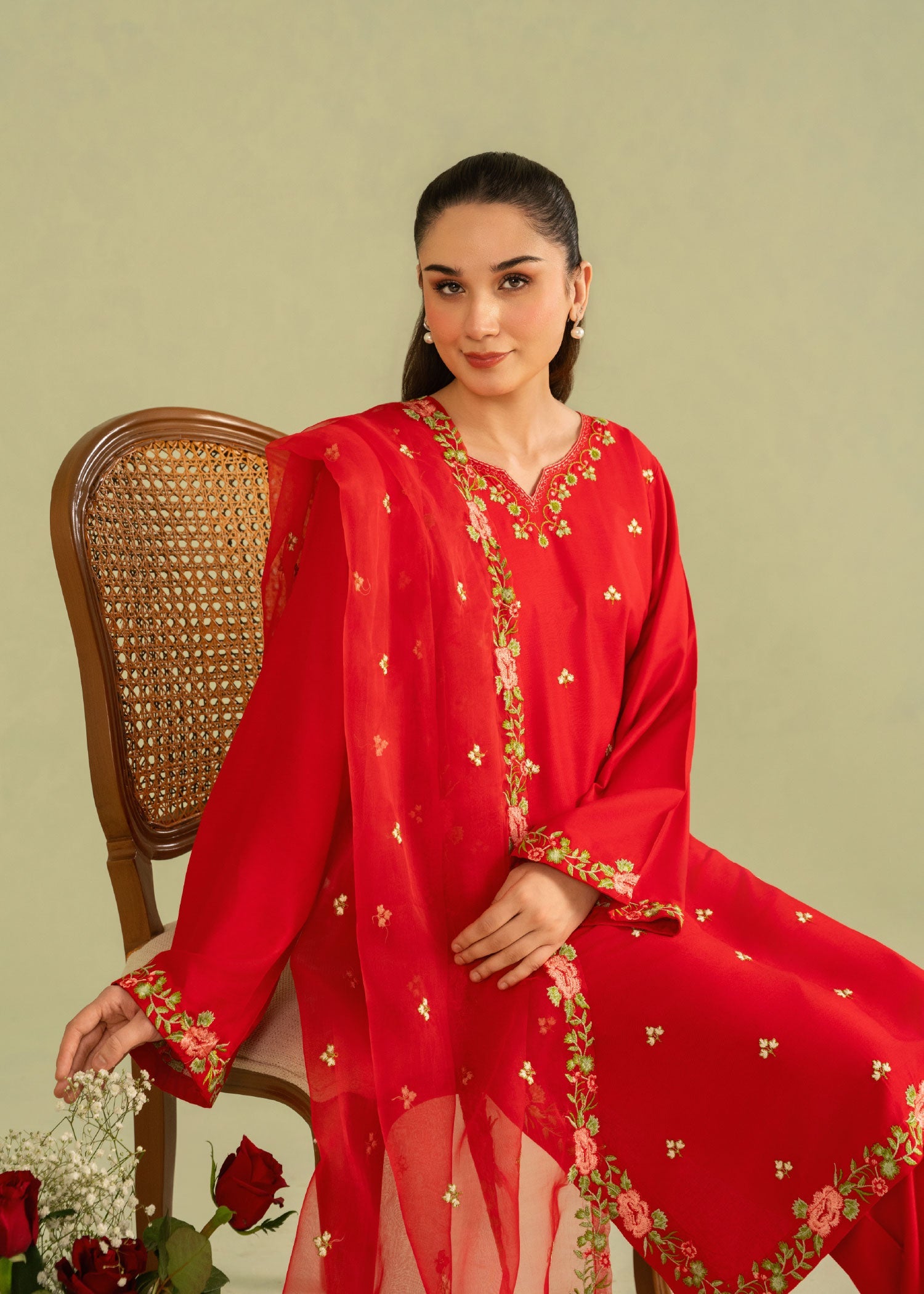 Nehal Embroidered 3pc