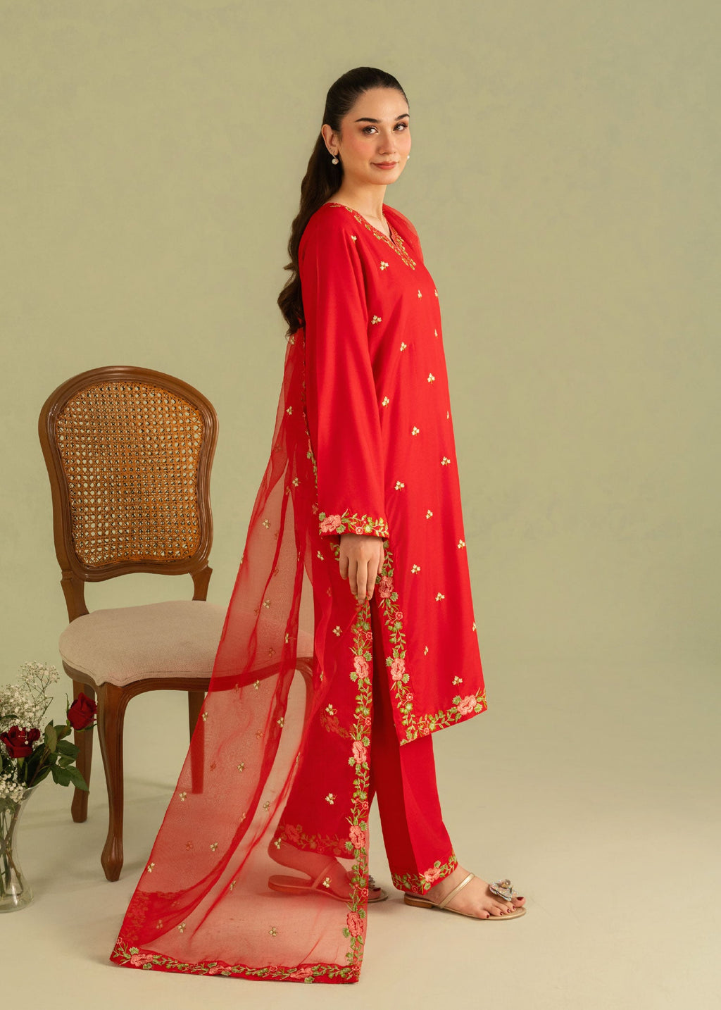 Nehal Embroidered 3pc