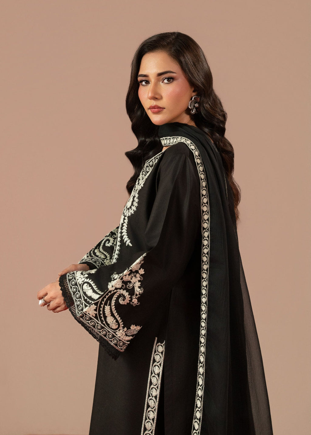 Midnight Black Embroiderd 3pc