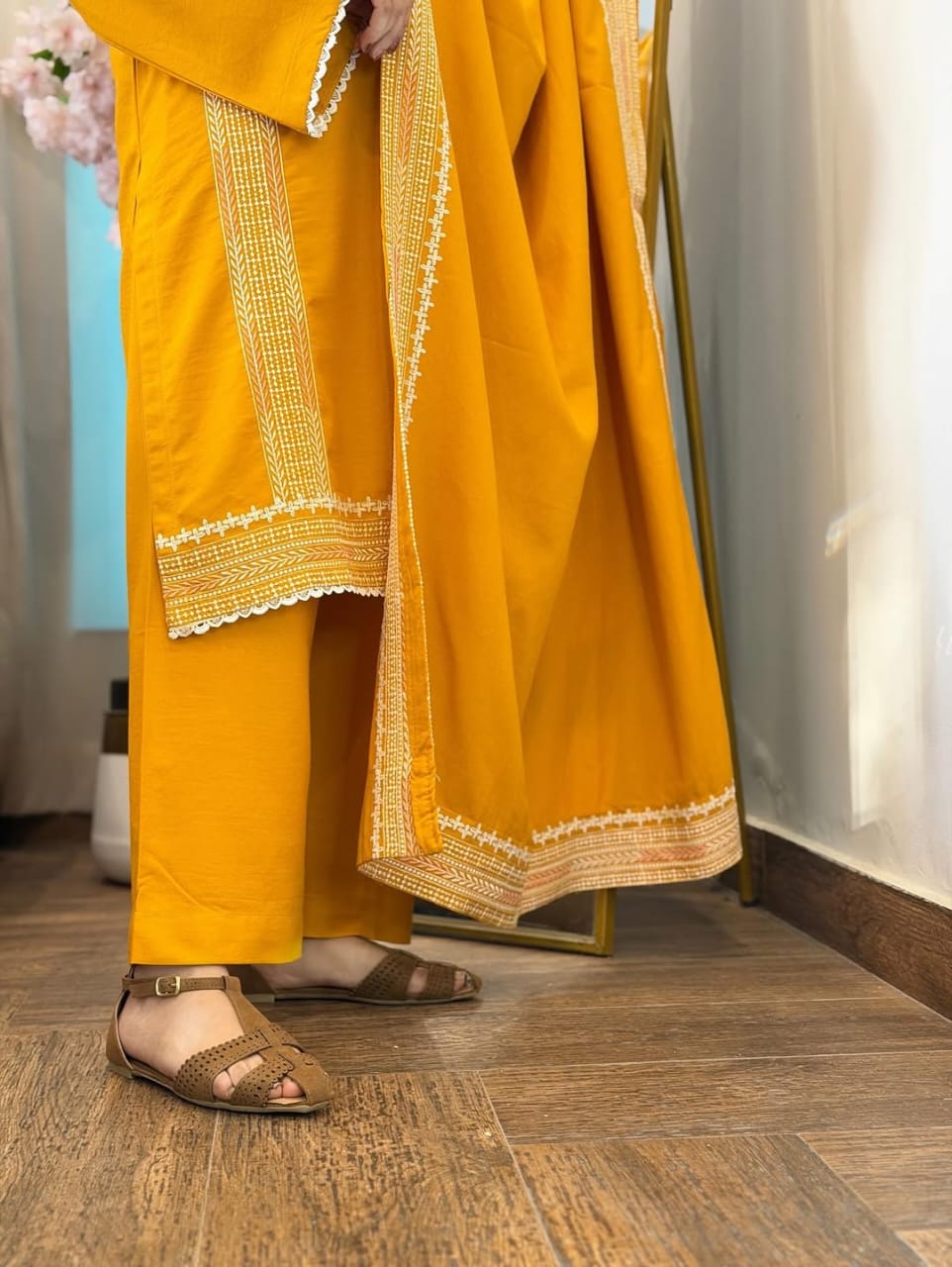 Lime Embroidered 3pc