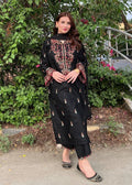 Parsa Embroidered - 3 Pieces - Black