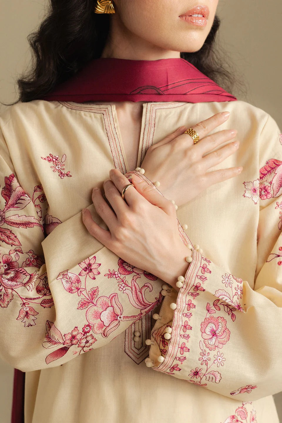 Zawiya Embroidered 3pc